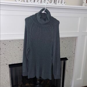 Women's Gray Turtleneck Sweater
